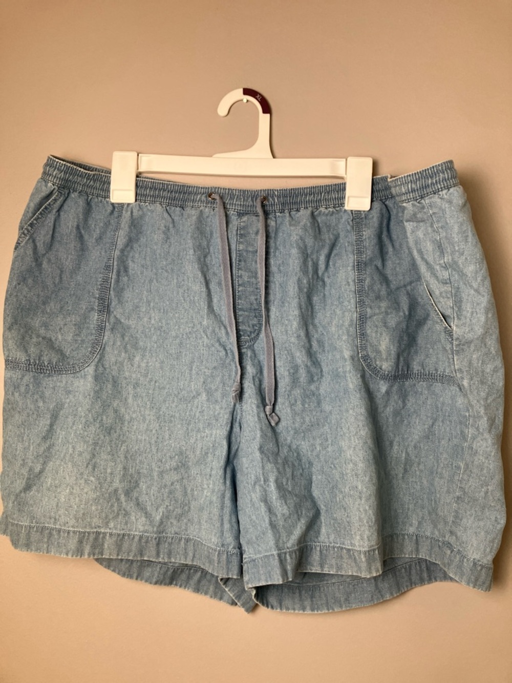 L.L. Bean Classic Fit Blue Pull On Cotton Lightweight Plus Size Shorts Size 20W